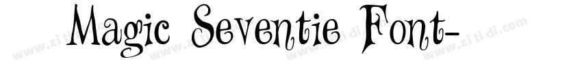 获取 Magic Seventie Font字体转换